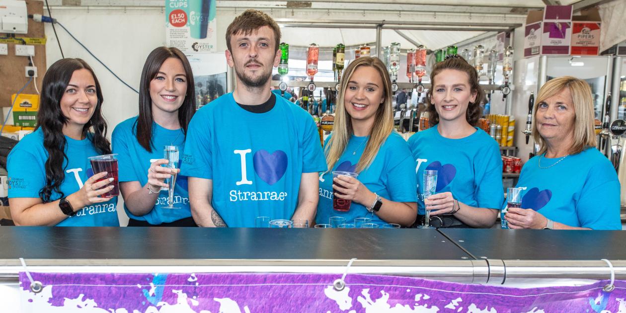 Bar Staff at Stranraer Oyster Festival 2024