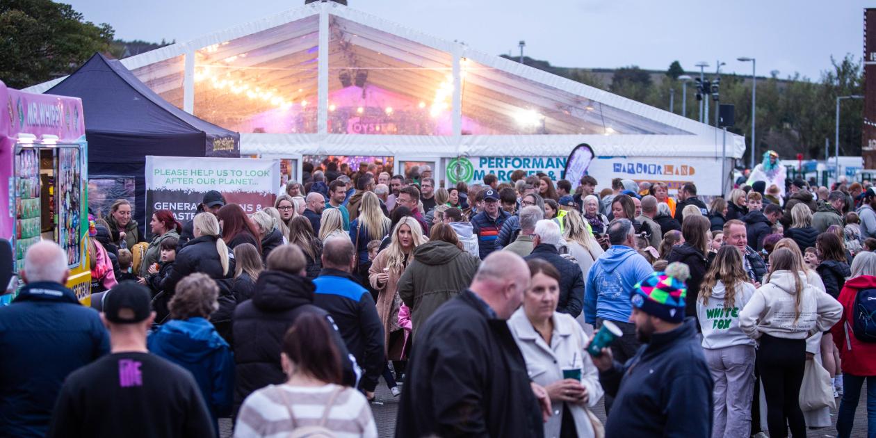 Crowd at Stranraer Oyster Festival