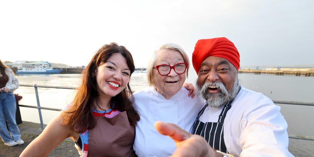 Julie Lin, Rosemary Shrager and Tony Singh