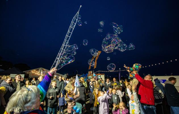 Bubbles at Stranraer Oyster Festival