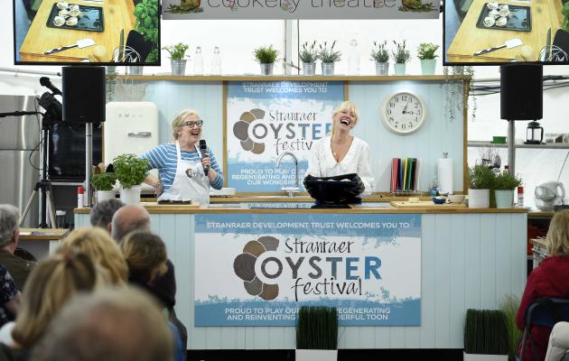 Chef demonstrations at the 2022 Stranraer Oyster Festival