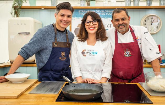 Chefs at the oyster festival