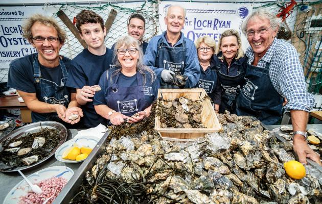 Loch Ryan Oyster Fishery team at Stranraer Oyster Festival
