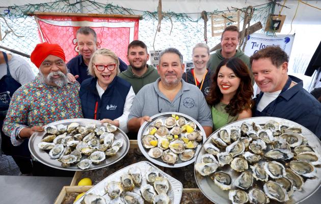 Organisers and chefs at Stranraer Oyster Festival
