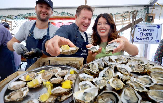 Oyster bar at Stranraer Oyster Festival