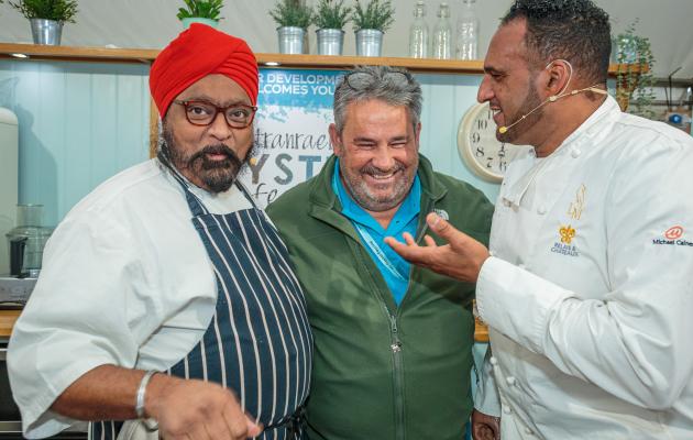 Tony Singh, Romano Petrucci and Michael Caines