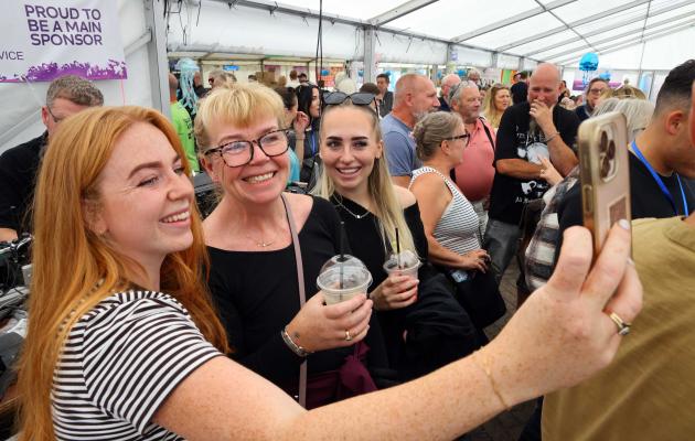 Visitors enjoying Stranraer Oyster Festival