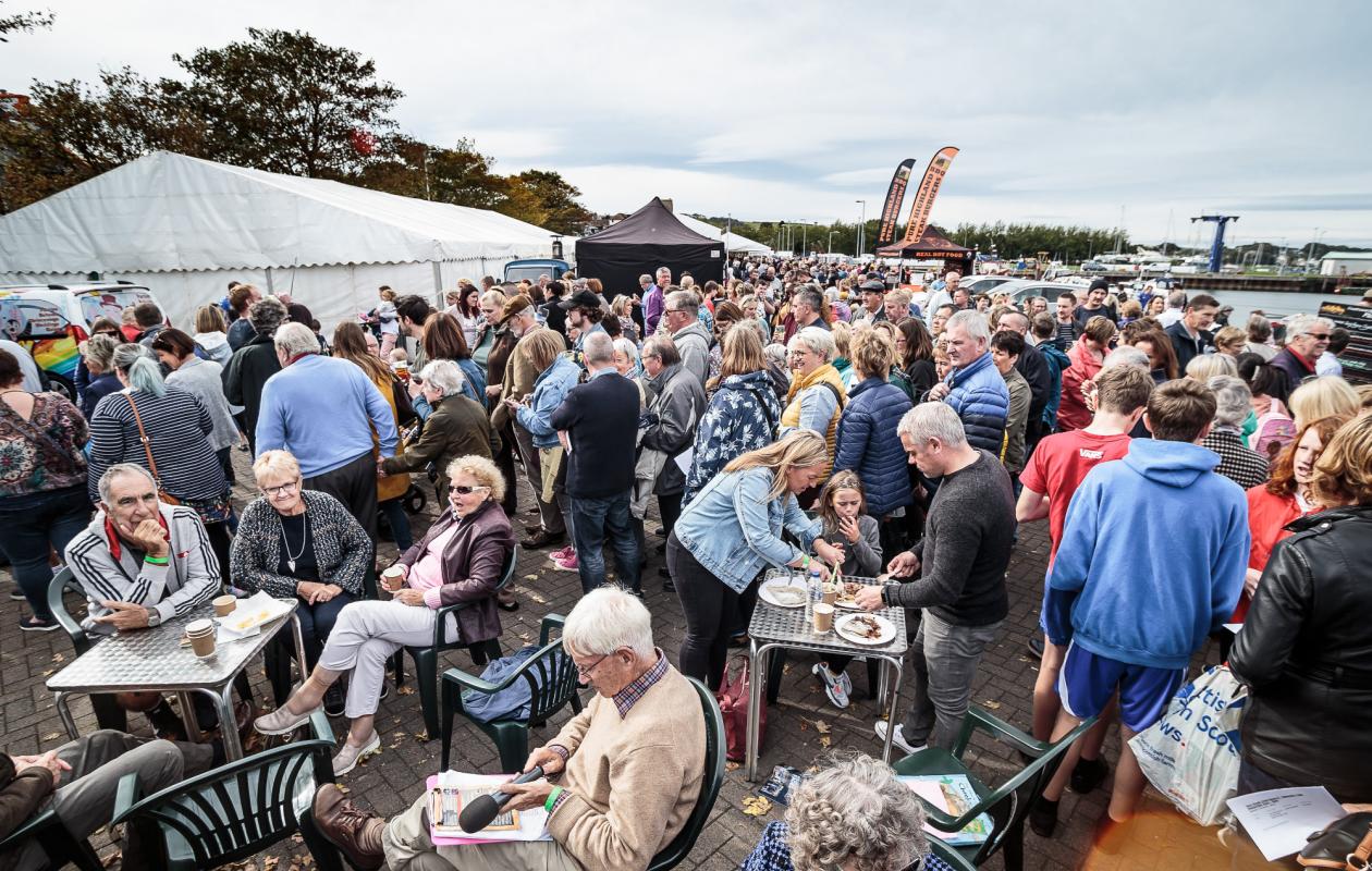 Crowds at Stranraer Oyster Festival