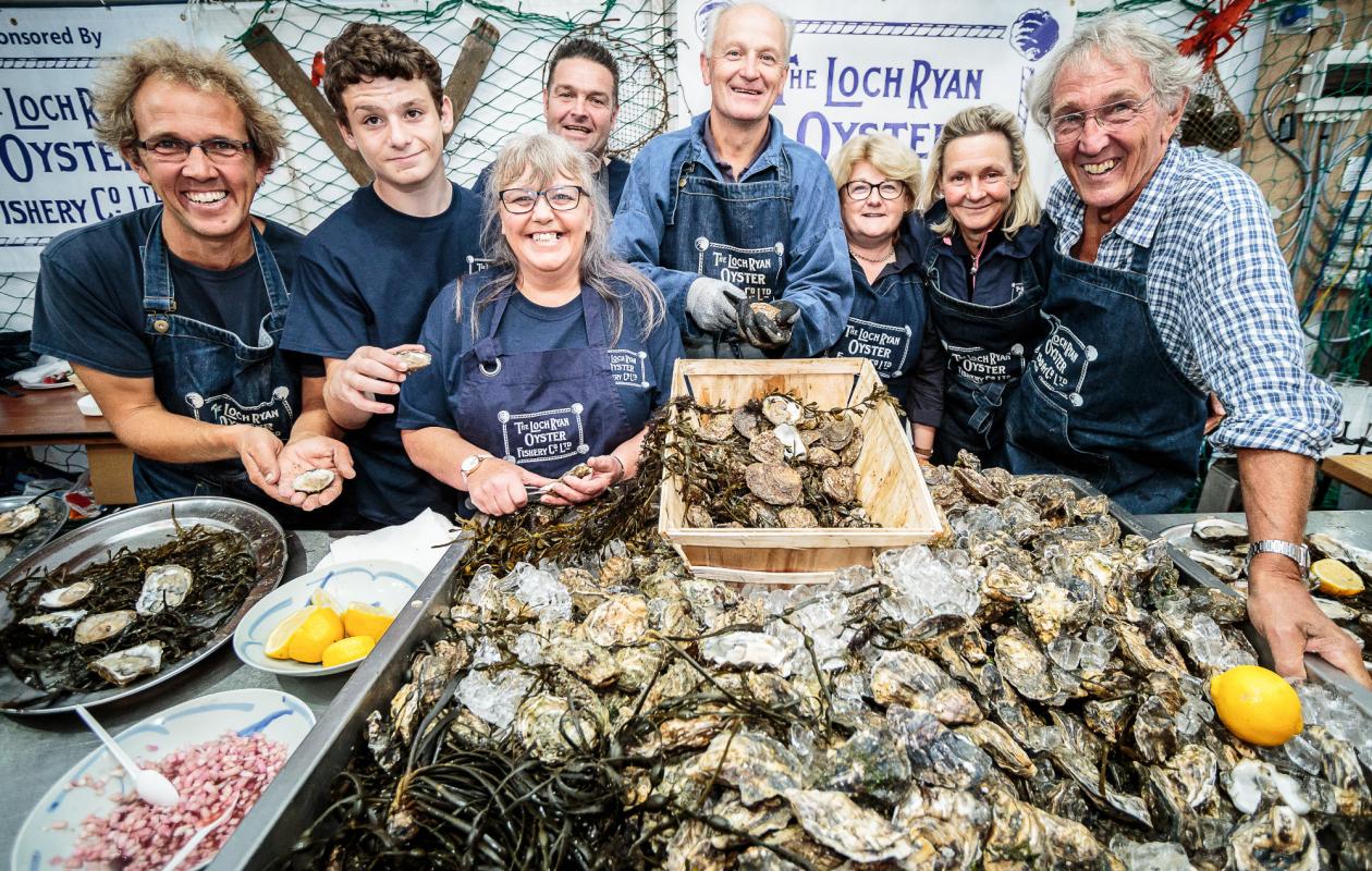 The Loch Ryan Oyster Fishery Co. Stall