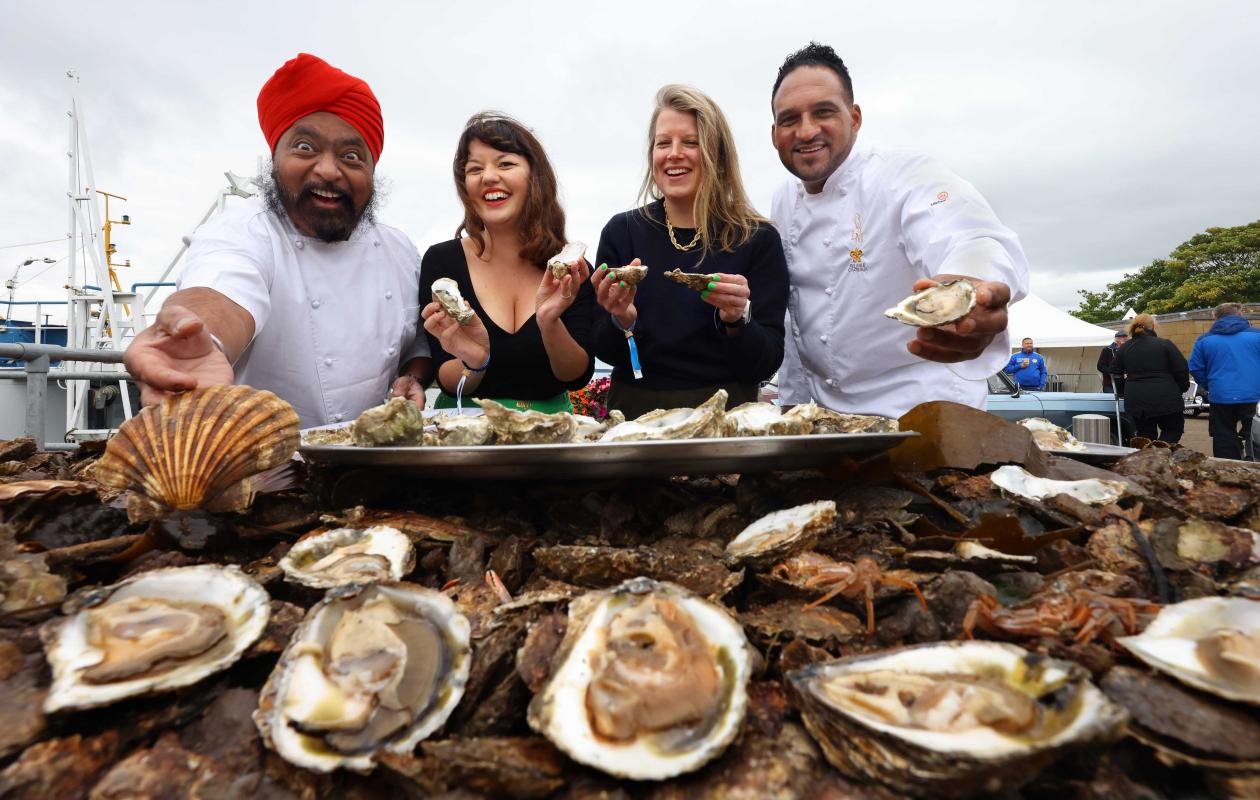 Chefs at Stranraer Oyster Festival