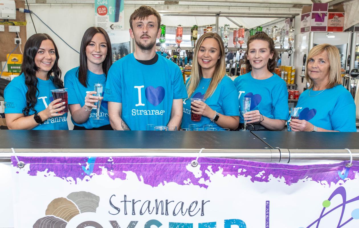 Bar Staff at Stranraer Oyster Festival 2024