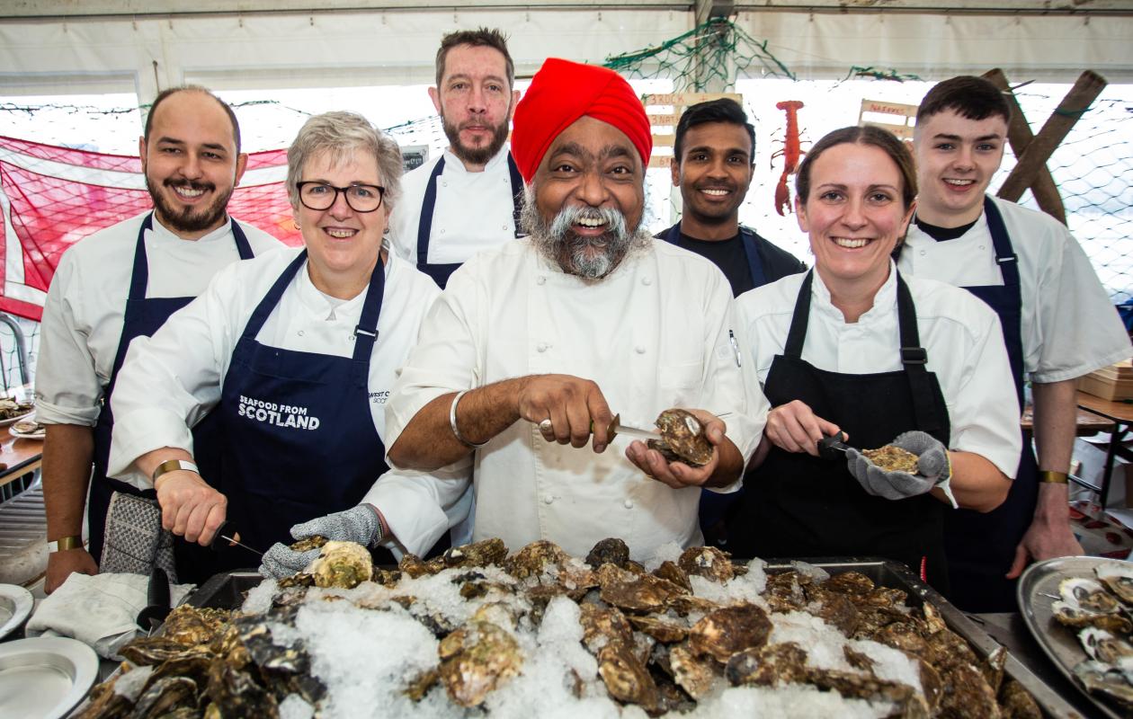 Shuckers at the Scottish Shucking Championships 2024