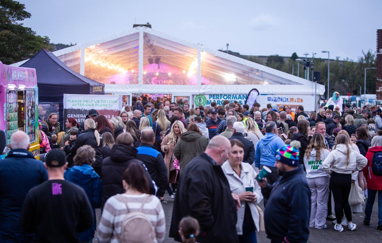 Crowd at Stranraer Oyster Festival