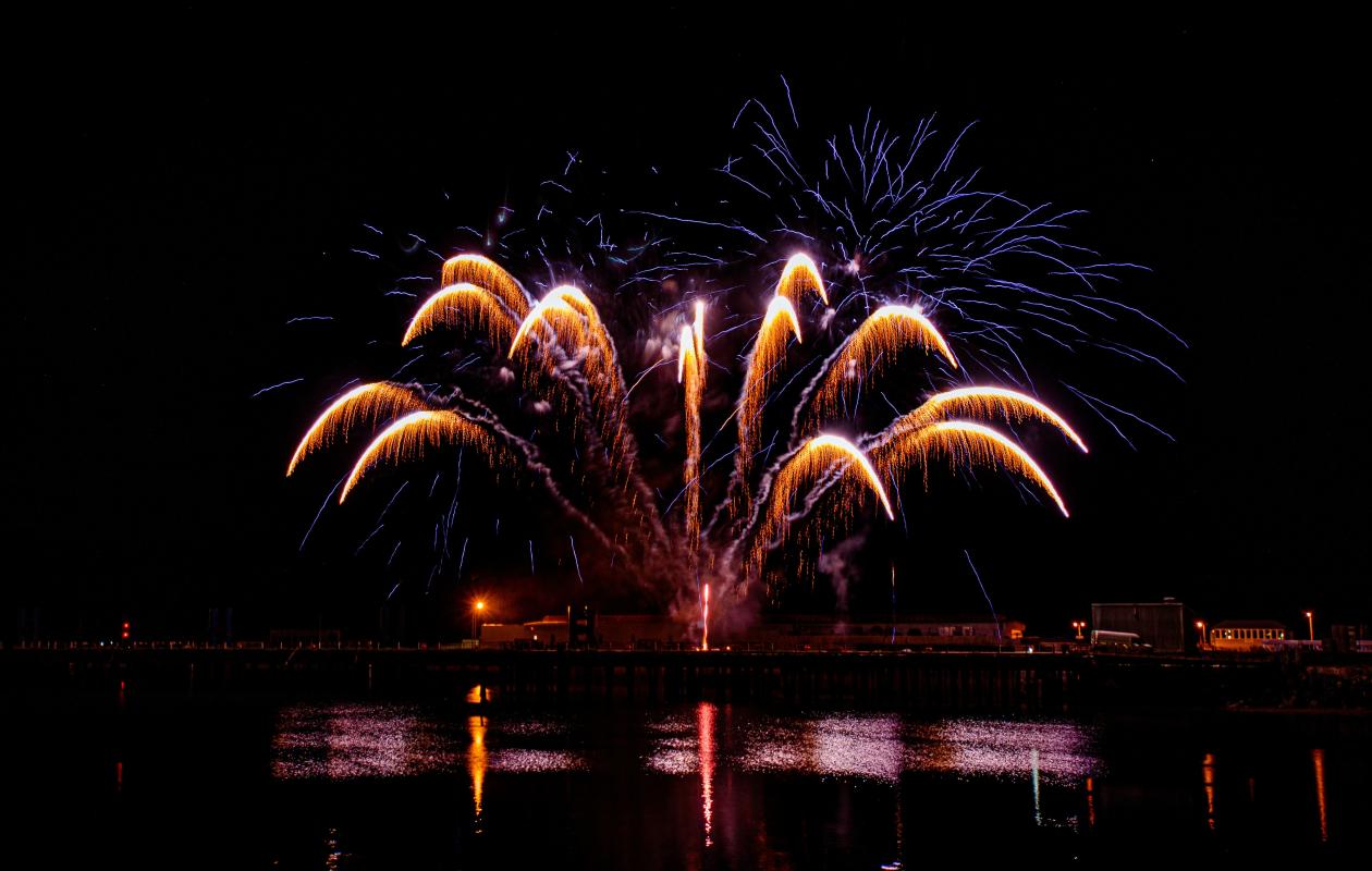Fireworks over Loch Ryan 2025