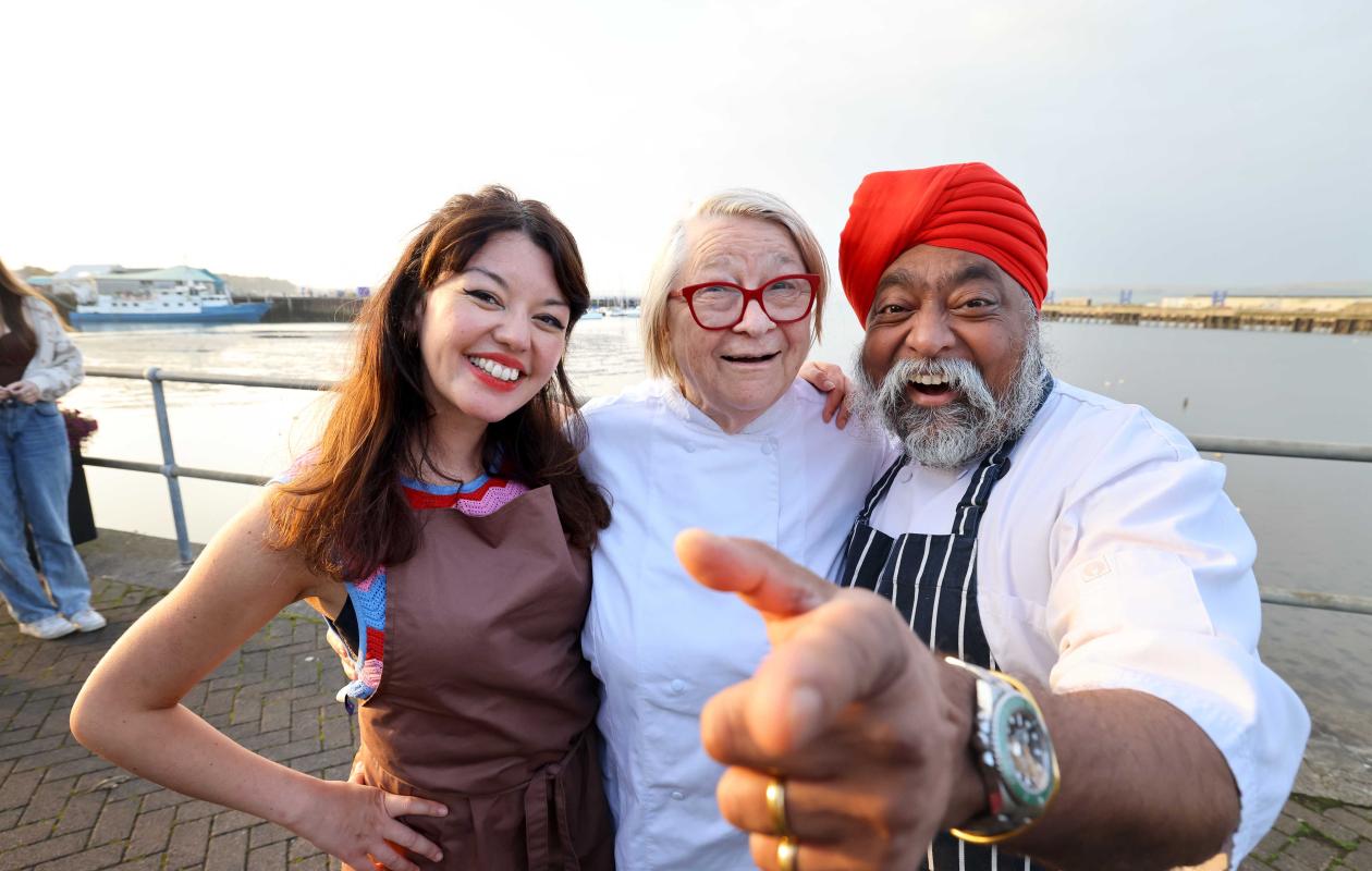 Julie Lin, Rosemary Shrager and Tony Singh