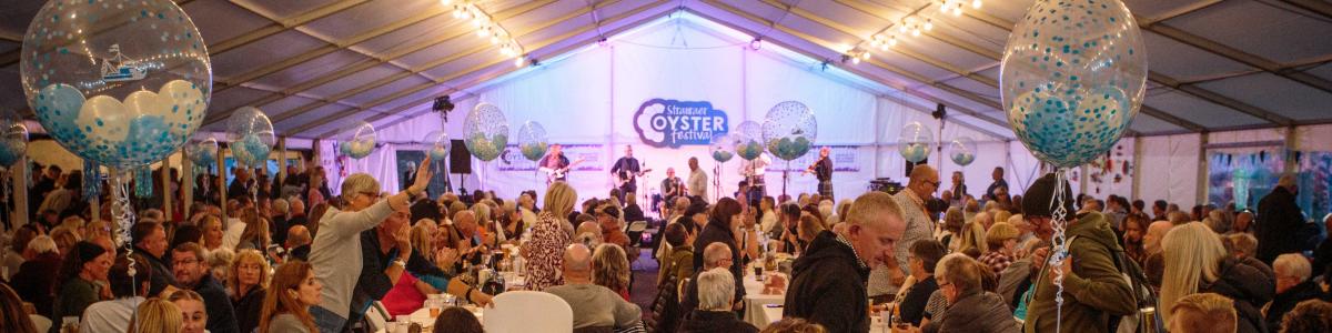 Stranraer Oyster Festival Entertainment Marquee