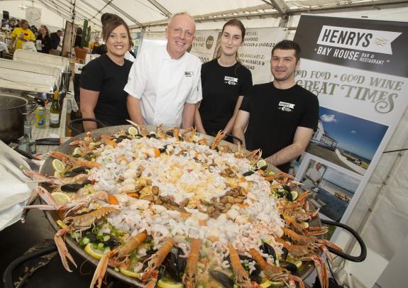 Giant Paella by Henry's Bayhouse at the Stranraer Oyster Festival