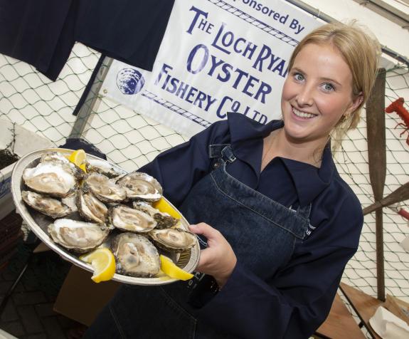 Presenting a Platter of Loch Ryan Oysters