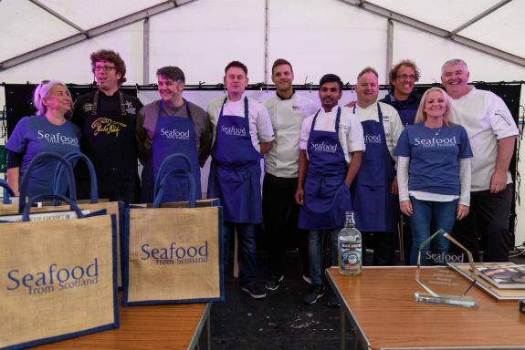 Shucking Competitors - Sponsored by Seafood from Scotland