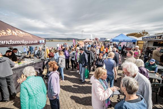 A Busy Crowd Gathering at Stranraer Oyster Festival