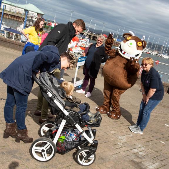 Kids Meeting the Gruffalo at Stranraer Oyster Festival