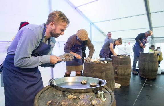 Competitors take part in the 2022 ShuckOff