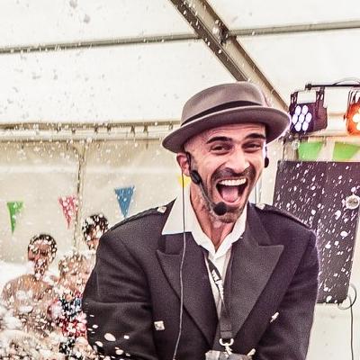 Sam Sam Bubble Man Headlines Children's Marquee