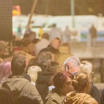 Evening at the oyster festival